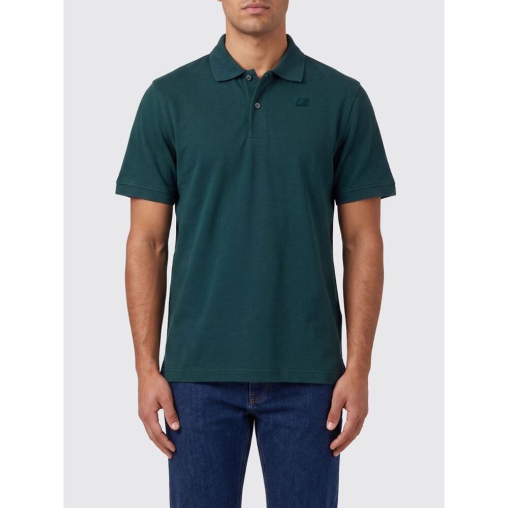 K-Way Polo Shirt Men Forest Green